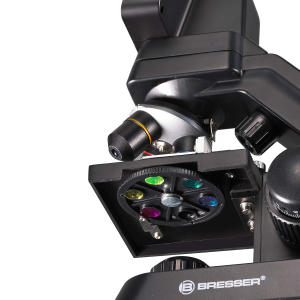 Bresser Biolux Touch 5 MP LCD Microscope for School and Hobby with Mechanical Cross Table, HDMI, USB, SD Connection