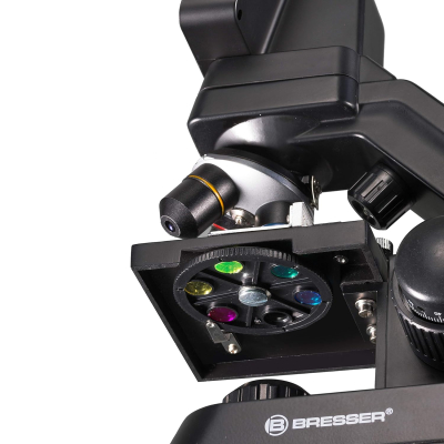 Bresser Biolux Touch 5 MP LCD Microscope for School and Hobby with Mechanical Cross Table, HDMI, USB, SD Connection
