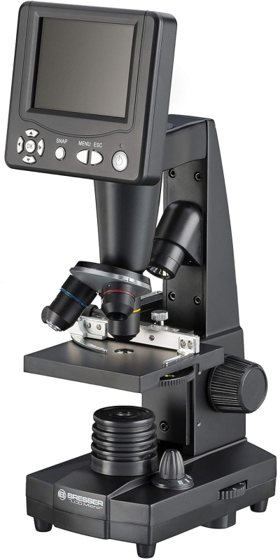 Bresser LCD Microscope 50x-500x (2000x digital), 5 Megapixel, 8.9cm (3.5 inch) LCD display