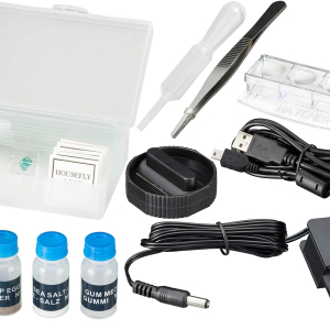 Bresser LCD Microscope 50x-500x (2000x digital), 5 Megapixel, 8.9cm (3.5 inch) LCD display