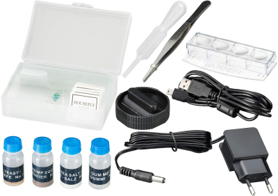 Bresser LCD Microscope 50x-500x (2000x digital), 5 Megapixel, 8.9cm (3.5 inch) LCD display
