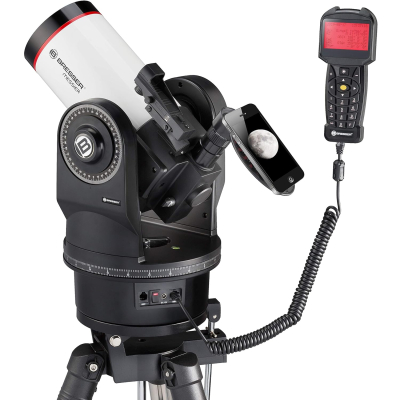 Bresser Messier MCX-102 Telescope with 1470 mm focal length and GoTo EQ/AZ telescope with either equatorial or azimuthal mount including tripod