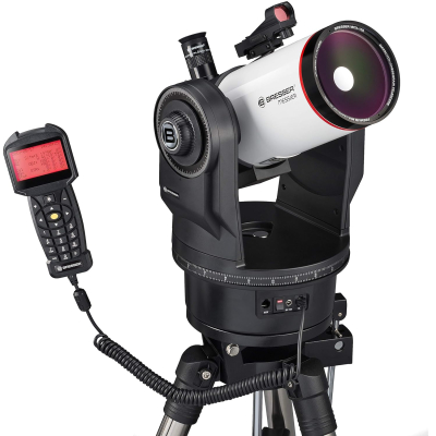 Bresser Messier MCX-102 Telescope with 1470 mm focal length and GoTo EQ/AZ telescope with either equatorial or azimuthal mount including tripod