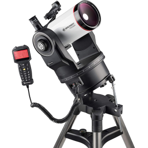 Bresser Messier MCX-102 Telescope with 1470 mm focal length and GoTo EQ/AZ telescope with either equatorial or azimuthal mount including tripod