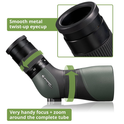 Bresser Pirsch 9-27x56 Generation II Earth Telescope, Green