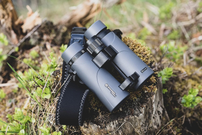Bresser Pirsch ED 10x42 Waterproof Binoculars with Phase Coating - Grey