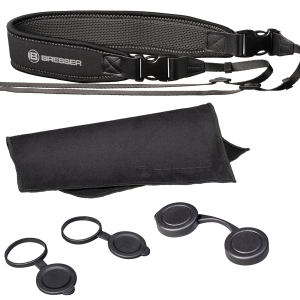 Bresser Pirsch ED 10x42 Waterproof Binoculars with Phase Coating - Grey