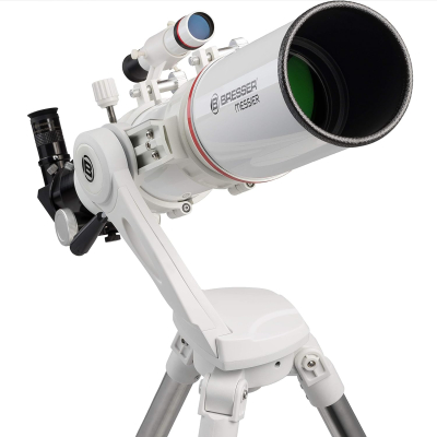 Bresser Refractor Telescope Messier AR-102/600 NANO AZ with Azimuth Mount and Stainless Steel Tripod Field Tripod