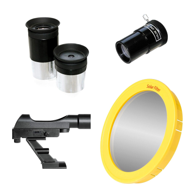 Bresser Telescope Spica 130/650 EQ3 - parabolic Reflector with Smartphone Adapter and solar filter