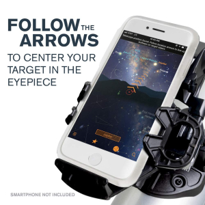 Celestron 22452 StarSense Explore LT114AZ Newtonian Reflector Telescope, Smartphone App-enabled, includes Two Eyepieces, 2xBarlow lens, Phone Dock/Height-adjustable Tripod,...