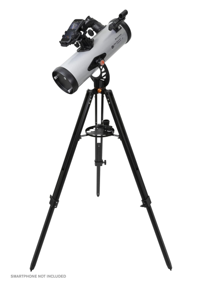 Celestron 22452 StarSense Explore LT114AZ Newtonian Reflector Telescope, Smartphone App-enabled, includes Two Eyepieces, 2xBarlow lens, Phone Dock/Height-adjustable Tripod,...