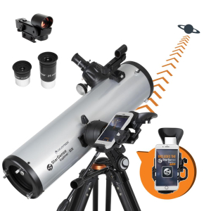 Celestron 22461 StarSense Explore DX 130 Newtonian Reflector Telescope with Smartphone App-enabled Technology, includes Two Eyepieces, Phone Dock and Height-adjustable Tripod,...
