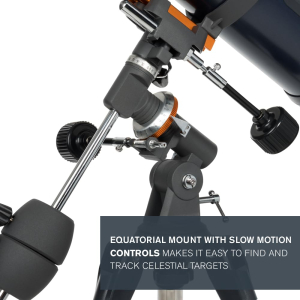 Celestron 31042 AstroMaster 114EQ Newtonian Reflector Telescope, Dark Blue