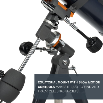 Celestron 31042 AstroMaster 114EQ Newtonian Reflector Telescope, Dark Blue