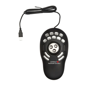 Contour Shuttle PRO V2 - Multimedia Controller with Jog Wheel & 15 Custom Programmable Buttons, Ideal for Video, Audio & Photo Editing, Mac & PC Compatible - Black