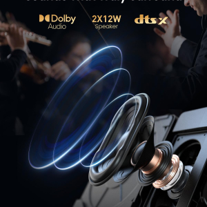 Dangbei DBOX02 4K Projector, 2450 ISO Lumens 200'' Screen for Bedroom Home Cinema, Google TV with Netflix Officially&Dolby Audio DTS:X Blu-ray 3D Projector with WiFi and Bluetooth