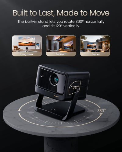 Dangbei DBOX02 Pro 4K Projector with Google TV & Netflix Officially, 2000 ISO Lumens HDR10+ Dolby Audio 3D Ready 300" Screen Auto Keystone/Focus WiFi & Bluetooth Home Theater...