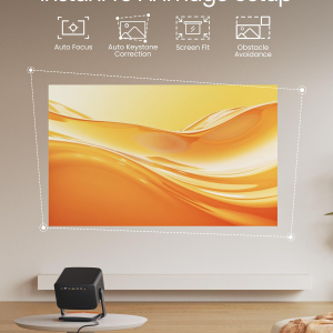 Dangbei DBOX02 Pro 4K Projector with Google TV & Netflix Officially, 2000 ISO Lumens HDR10+ Dolby Audio 3D Ready 300" Screen Auto Keystone/Focus WiFi & Bluetooth Home Theater...