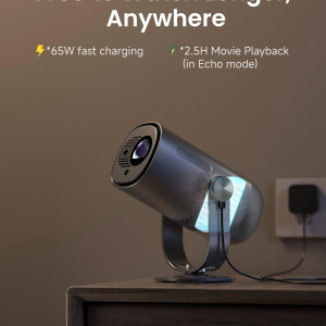 Dangbei Freedo Portable Projector 1080P, Google TV with Licensed Netflix mini Projector Support Powerbank for Outdoor Camping with Stand, Travel Box, 450 ISO Lumens, Dolby...