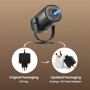 Dangbei Freedo Portable Projector 1080P, Google TV with Licensed Netflix mini Projector Support Powerbank for Outdoor Camping with Stand, Travel Box, 450 ISO Lumens, Dolby...