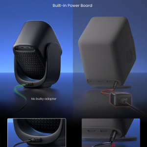 Dangbei N2 Mini Projector for Bedroom, Smart Projector Portable with Stand 190° Rotatable, Official Netflix Home Projector 1080P, Video Projector with WiFi and Bluetooth for HD...