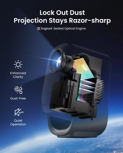 Dangbei N2 Mini Projector for Bedroom, Smart Projector Portable with Stand 190° Rotatable, Official Netflix Home Projector 1080P, Video Projector with WiFi and Bluetooth for HD...