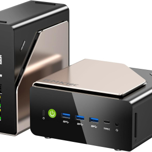 GMKtec EVO-T1 Mini PC AI Ultra 9 285H (up to 5.4GHz) 64GB DDR5 (32GB*2) 2TB PCIe 4.0 SSD Gaming Mini Computer, 3X M.2 Expansion Slots, Oculink, Quad Screen 8K Display