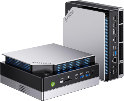 GMKtec EVO-X2 AI Mini PC AMD Ryzen Al Max+ 395 (up to 5.1GHz) Mini Gaming Computers, 96GB LPDDR5X 8000MHz (8GB*8) 2TB PCIe 4.0 SSD, Quad Screen 8K Display, WiFi 7 & USB4, SD...