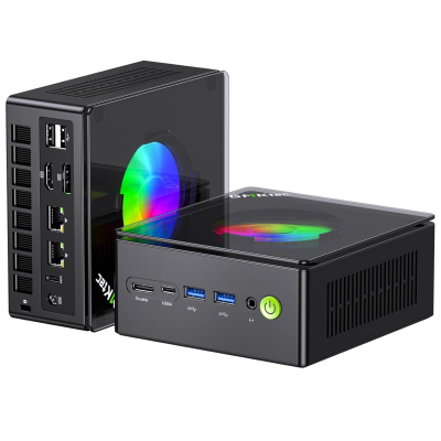 GMKtec K11 AMD Ryzen 9 Gaming Mini PC 8945HS(8C/16T, Up to 5.2GHz) W-11 Pro, 32GB DDR5 RAM 1TB Mini Desktop PC Computer, Oculink, Dual NIC 2.5GbE LAN, HDMI/DisplayPort/USB4*2