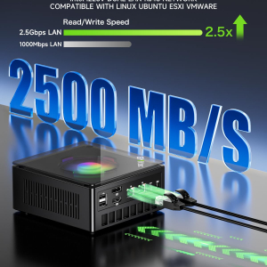 GMKtec K11 AMD Ryzen 9 Gaming Mini PC 8945HS(8C/16T, Up to 5.2GHz) W-11 Pro, 32GB DDR5 RAM 1TB Mini Desktop PC Computer, Oculink, Dual NIC 2.5GbE LAN, HDMI/DisplayPort/USB4*2