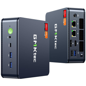 GMKtec M6 Ultra Gaming Mini PC Zen 4 Ryzen 5 7640HS (Upgraded 6600H/ 6800H/U), 32GB RAM DDR5 1TB SSD Dual NIC LAN 2.5GbE Desktop Computers Office Home/Triple 4K Display/WiFi...