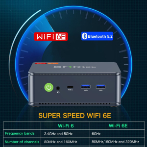 GMKtec M6 Ultra Gaming Mini PC Zen 4 Ryzen 5 7640HS (Upgraded 6600H/ 6800H/U), 32GB RAM DDR5 1TB SSD Dual NIC LAN 2.5GbE Desktop Computers Office Home/Triple 4K Display/WiFi...