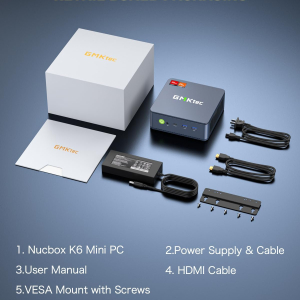 GMKtec M6 Ultra Gaming Mini PC Zen 4 Ryzen 5 7640HS (Upgraded 6600H/ 6800H/U), 32GB RAM DDR5 1TB SSD Dual NIC LAN 2.5GbE Desktop Computers Office Home/Triple 4K Display/WiFi...