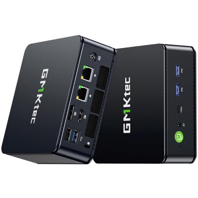 GMKtec M6 Ultra Gaming Mini PC Zen 4 Ryzen 5 7640HS (Upgraded 6600H/ 6800H/U), 32GB RAM DDR5 1TB SSD Dual NIC LAN 2.5GbE Desktop Computers Office Home/Triple 4K Display/WiFi...