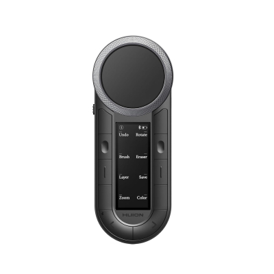HUION Keydial Remote K40 Bluetooth Programmable Keypad,OLED Display with Dual Dials, 60 Customized Keys Macro Keyboard for PC, Mac, Mobile, One-Hand Shortcut Keyboard for...