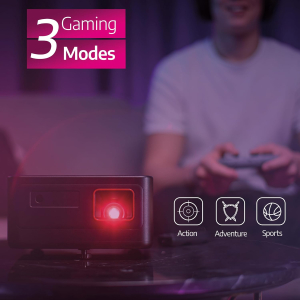 Philips, GamePix 900, 4K projector, resolution 3840 x 2160 pixels, latency of 6 ms with refresh rate of 240 Hz, 1000 lumens, ANSI, WiFi 6, black.