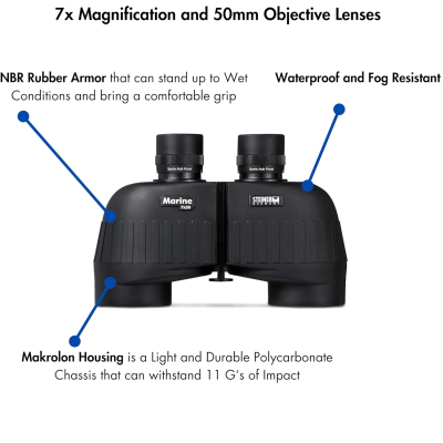 Steiner Marine Binoculars for Adults and Kids, 7x50 Binoculars for Bird Watching, Hunting, Outdoor Sports, Wildlife Sightseeing and Concerts - Quality Performance Water-Going...