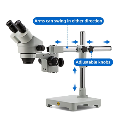 SWIFT S7-B520-144 3.5X-90X Binocular Stereo Dissecting Microscope, WF10X Eyepieces, 0.7X-4.5X Objective Power, 0.5X 2.0X Additional Objective Lenses, 144-Bulb LED Ring Light,...