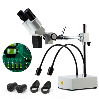 SWIFT S7-B520-144 3.5X-90X Binocular Stereo Dissecting Microscope, WF10X Eyepieces, 0.7X-4.5X Objective Power, 0.5X 2.0X Additional Objective Lenses, 144-Bulb LED Ring Light,...