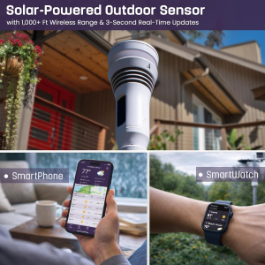 Tempest Weather Station with AI Forecasting, Wireless WiFi Weather Station with Built-In Wind Meter & Rain Gauge, Real-Time Weather, App & Alexa | Smart Home Weather Station