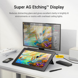 Xencelabs Pen Display 16 Bundle 4K OLED Professional Drawing Tablet with Screen 16" Portable Drawing Display with 2 Battery-Free Pens and Quick Keys