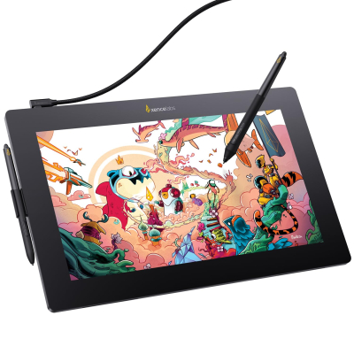 Xencelabs Pen Display 24 Drawing Monitor 4K with Quick Keys 99% Adobe RGB Professional Graphic Drawing Display 2 Battery-Free Pens 8192 Levels Pressure for Windows/Mac/Linux