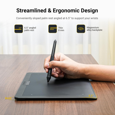 Xencelabs Pen Tablet Medium Bundle Professional 12" Drawing Tablet Wireless Graphic Tablet with Quick Keys Ultrathin Drawing Pad with 2 Battery-Free Pens 8192 Levels Pressure...