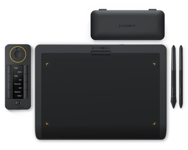 Xencelabs Pen Tablet Medium Bundle Professional 12" Drawing Tablet Wireless Graphic Tablet with Quick Keys Ultrathin Drawing Pad with 2 Battery-Free Pens 8192 Levels Pressure...