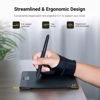 Xencelabs Pen Tablet Small Professional 8" Wireless Drawing Tablet 16:9 Aspect Ratio Ultrathin Portable Graphic Tablet with 2 Battery-Free Pens 8192 Levels Pressure for...
