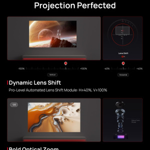 XGIMI TITAN Dual Laser 4K Home Projector, Professional-Grade 5000 Lumens, 0.78'' HEP Imaging Chip, 1.2–1.8:1 Optical Zoom, 5,000,000:1 Dynamic Contrast Ratio, IMAX Enhanced,...