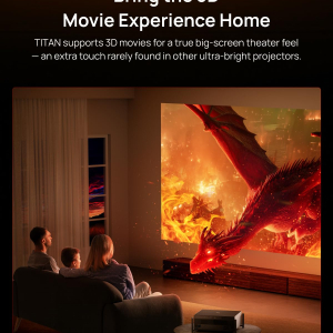 XGIMI TITAN Dual Laser 4K Home Projector, Professional-Grade 5000 Lumens, 0.78'' HEP Imaging Chip, 1.2–1.8:1 Optical Zoom, 5,000,000:1 Dynamic Contrast Ratio, IMAX Enhanced,...