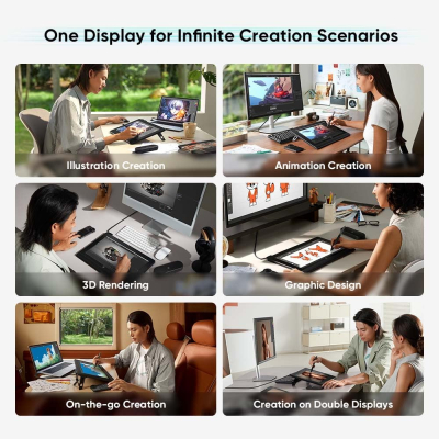 XPPen Artist Ultra 16 Drawing Tablet with 15.6" 4K OLED Display, Professional Graphics Tablet with Intuitive Touch Screen, Dual X3 Pro Stylus for Digital Drawing&Design,...