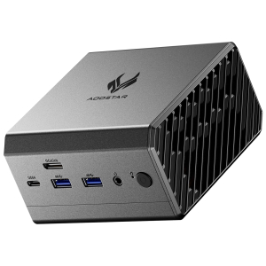 AOOSTAR GT68 mini pc ryzen7 Pro 6850H(4.7GHz Defeat 6650u/6800h/6850u) micro computer,32G RAM 6400MT/s 1TB M.2 SSD(3-slots), Oculink / USB4.0 /4K 3-Displays / 2.5G RJ45*2 /...