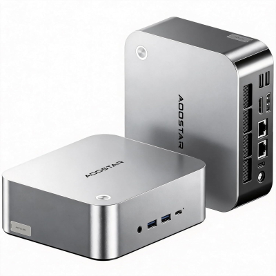 AOOSTAR MACO mini pc Ryzen7 H255(8C/16T,4.9GHz) 780M GPU fast Barebones desktop computer, Dual DDR5 RAM Two M.2 SSD, Fingerprint unlock, USB4.0x2, Oculink, HDMI,DP,USBx4,2.5G... AOOSTAR MACO mini pc Ryzen7 H255(8C/16T,4.9GHz) 780M GPU fast Barebones desktop computer, Dual DDR5 RAM Two M.2 SSD, Fingerprint unlock, USB4.0x2, Oculink, HDMI,DP,USBx4,2.5G...